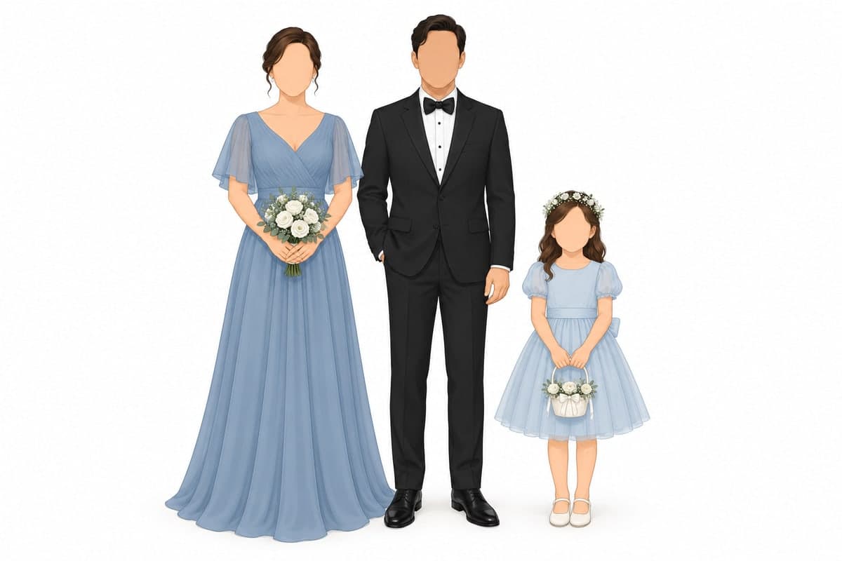 The the bearers outfit, as drawn on the attire guide.
