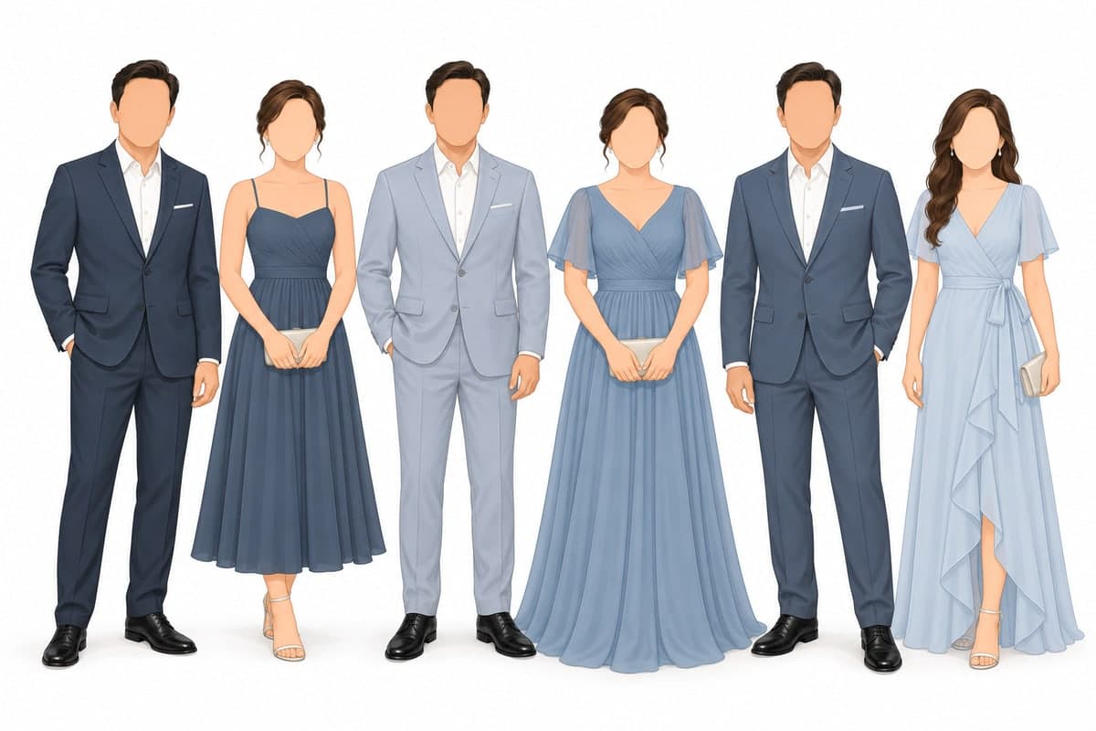 The our guests outfit, as drawn on the attire guide.