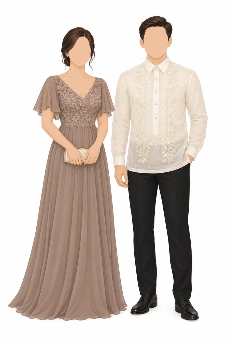 The principal sponsors outfit, as drawn on the attire guide.